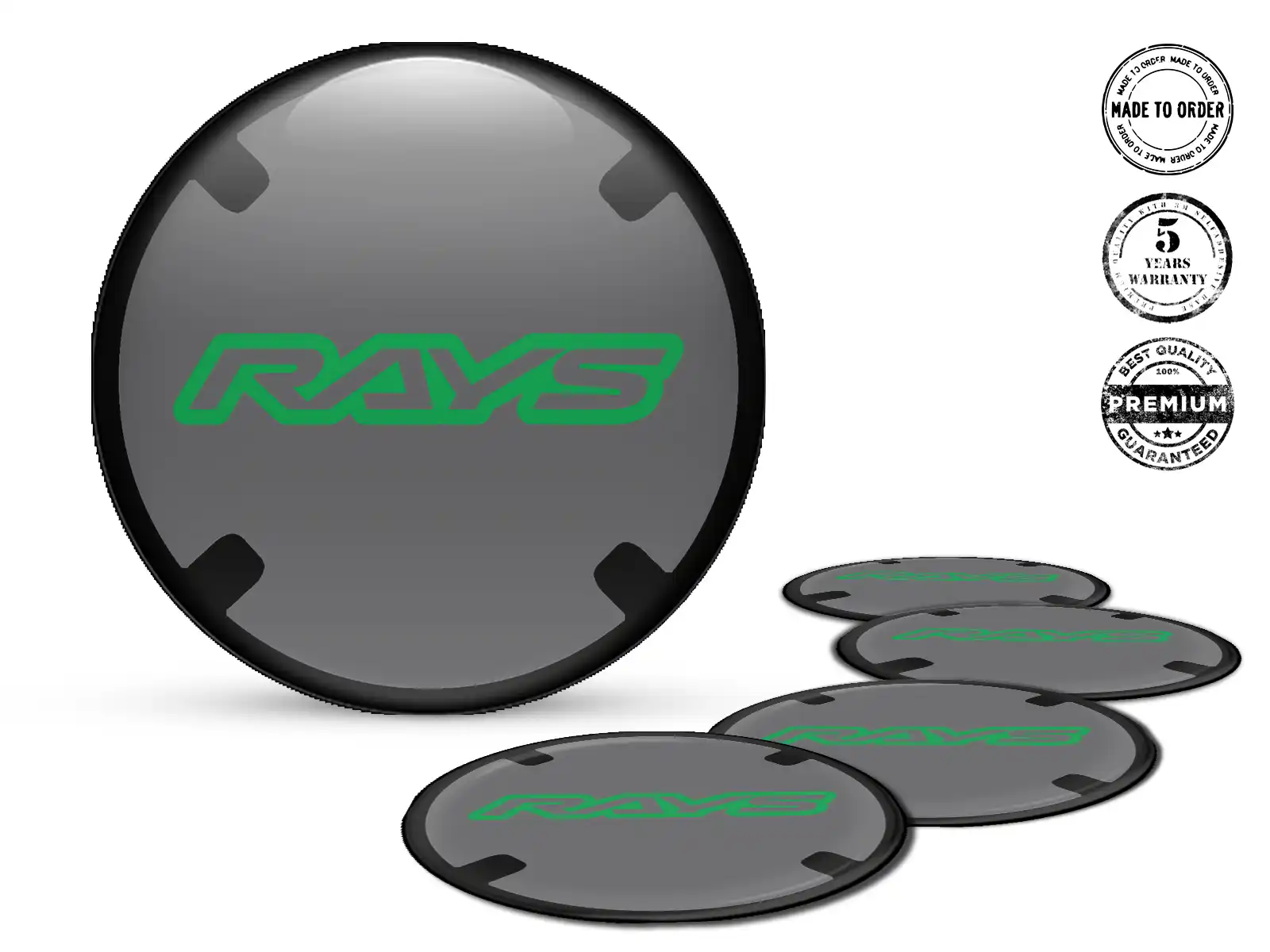 Rays Radplaketten Logo Individuelle Dome-Sticker
